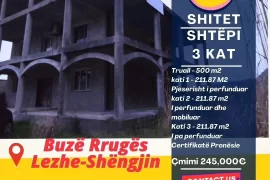 SHitet Shtepi 3 kat, Lezhe-Shengjin, Πώληση