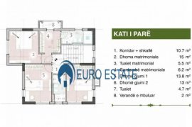 Tirane, shes Vile  3 Kateshe,4+1 279 m² (TEG), Πώληση