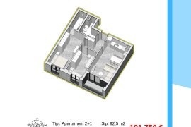 Super apartament 2+1 tek Kompleksi Magnet. , Venta