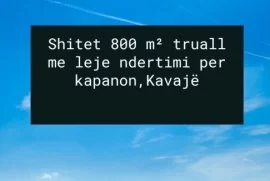 Shitet truall me leje ndertimi,Kavaje, Biznes