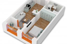 Okazion ! Apartament 1+1 , 56 m2 - 41000 Euro, Sale