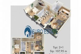 Tirane, shes apartament 2+1, 108 m² 97.000 Euro, Sale