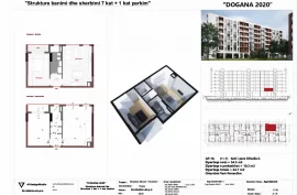 Ne shitje apartament 1+1+ballkon tek Dogana 2020, Sale